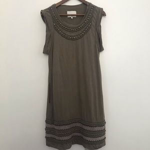 3.1 Phillip Lim Jeweled Short Sleeve Dress